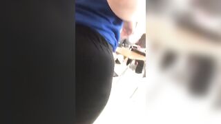 Girls being Groped: Chubby ass in the classroom
