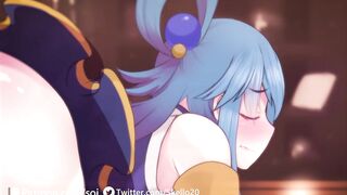 Bang Anime: Aqua taking DP and being useful