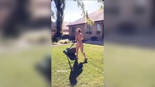 Weekend yard work - Happy Embarrassed Girls