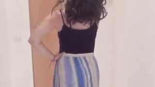 Trying on a skirt goes wrong - Happy Embarrassed Girls