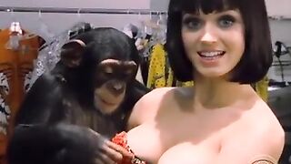 curious guy checking out Katy Perry