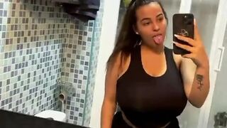 Huge Tits Mirror Selfie Porn GIF by marioman50 - Anneris