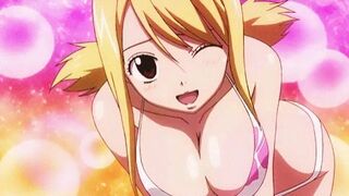 Lucy Heartfilia waving her massive breasts [Fairy Tail] - Anime Plot