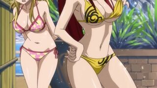 Erza in a yellow bikini [Fairy Tale OVA] - Anime Plot
