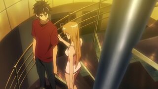 Takashi Komuro nearly gets erect from Rei Miyamoto [Highschool of the Dead] (Episode 6) - Anime Plot