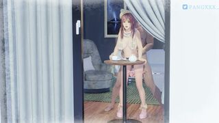 Honoka keeping herself warm (PANGXXX) [Dead or Alive] - 3D animated