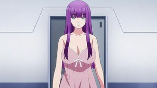 She joined him in bed after undressing. [World's End Harem] - Anime Plot