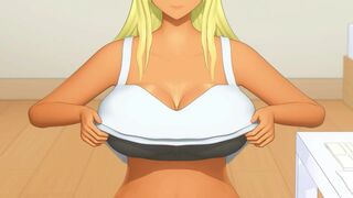Busty Blonde (Aiuchiken) - Animated cumshots