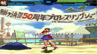 Futa sakura [ MUGEN street fighter] - Animated cumshots