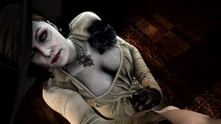Alcina Dimitrescu giving a handjob (blueberg) [Resident Evil] - 3D animated