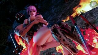 Preview of upcoming Ayane "Kunoichi Gaiden" animation (Maiden Masher) [Dead or Alive] - 3D animated