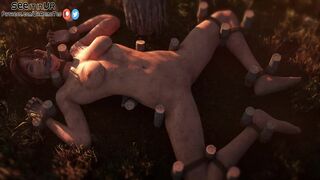 Lara pinned down (FatCat17) [Tomb Raider] - Animated cumshots