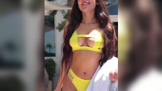 Yellow bikini - Angie Varona