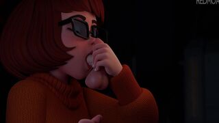 Velma's ghost dick adventure (Redmoa) [Scooby Doo] - Animated cumshots