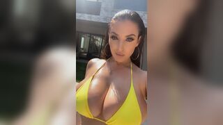 Yellow bikini, new IG post - Angela White