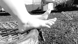 Feet and sun bathing ~ - Foot Fetish