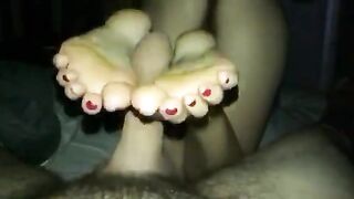 Foot Jobs: Soles up from the Wife.