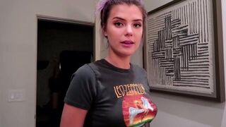 Playing with her perky tits - Alissa Violet