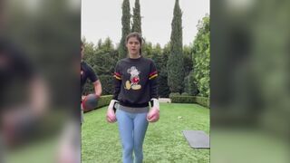 Sexy "tough girl" strut on YouTube - GIF - Alexandra Daddario