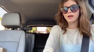 Dancing in her car on YT (GIF) - Alexandra Daddario