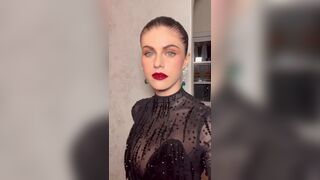 Glamorous for Vanity Fair Oscars Party 2022 - Alexandra Daddario