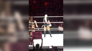Alexa showing something more than her champ tittle (upscaled) - Alexa Bliss’s booty
