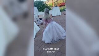 Alexa Bliss at her wedding having fun - Alexa Bliss