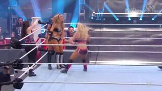 Alexa slaps the shit out of Peyton Royce and Sasha Banks - Alexa Bliss