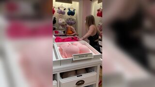 Roomie and I went to the mall with our lovense to try out remote controlled orgasms while bra shopping at VS. - Adorable