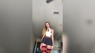 Have you ever seen a flexible witch play with her pussy in slowmo? - Adorable