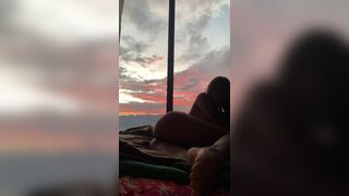 Let's say goodbye to this beautiful sunset as it should be - Adorable Girls