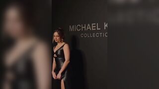 At Michael Kors Party in all black - Addison Rae