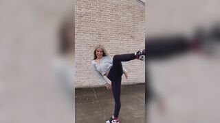 leg splits compilation - Addison Rae
