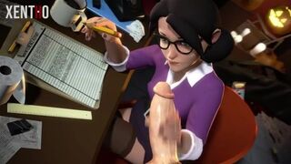 Miss Pauling keeping busy (Xentho) [Team Fortress 2] - 3D Porncraft