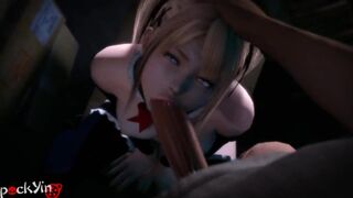 Marie Rose mouth-fuck (PockYin) [Dead or Alive] - 3D Hentai