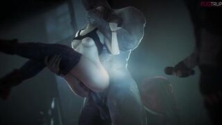 Claire getting pounded by Mr. X (Fugtrup) [Resident Evil] - 3D Hentai