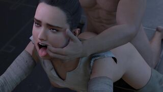 Rey getting fucked (Akashima, Evilaudio) [Star Wars] - 3D Hentai