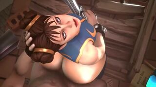 Chun-Li getting fucked (Stoned Dude) [Street Fighter] - 3D Hentai