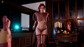 Triss standing fuck (Pewposterous) [The Witcher] - 3D Hentai