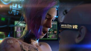 Intimate moments with Judy Alvarez (anielSzal) [Cyberpunk 2077] - 3D Hentai