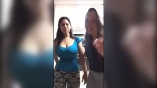 She can't believe how crazy busty and curvy her friend is - Big Breasts