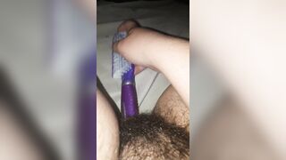 fucking myself with my hairbrush!