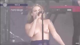 Tove Lo Performing topless - Flashing And Flaunting