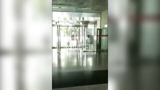 Chinese naked girl walk in the hospital