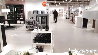 Sneaky in IKEA - Flashing And Flaunting