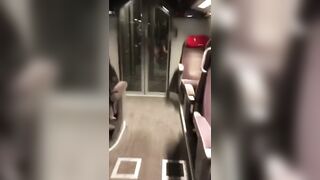 Dude will get a blowjob on the train - Drunk Sluts