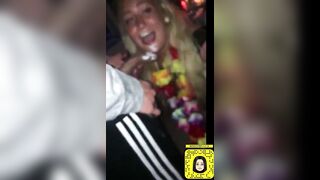 Blowjob at a party caught on camera - With Friends