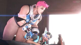 zarya can't live without to Fuck Symmetra