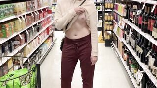 Just found this sub... here's a gif of me flashing my titty in Target!!! - Flashing And Flaunting