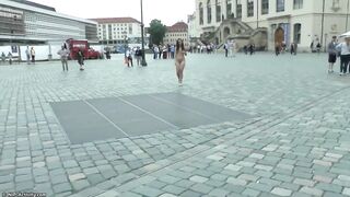 Flashing And Flaunting: Yasmin in the city square